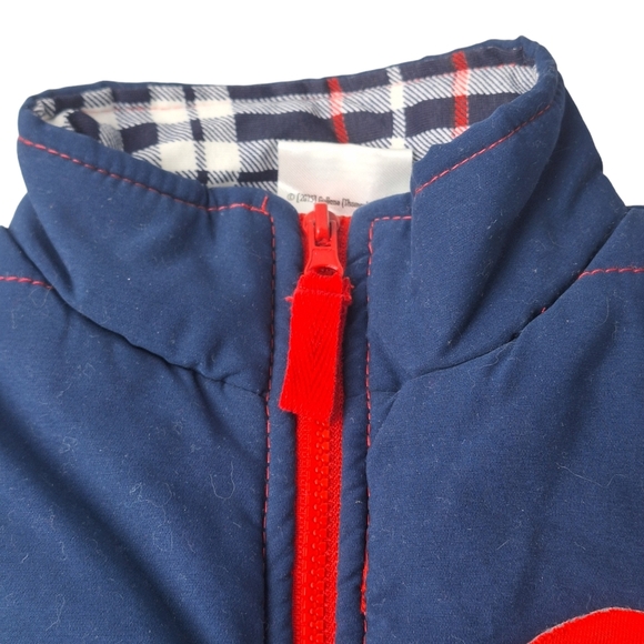 Thomas & Friends Boys Blue Full Zip Puffer‎ Vest Size 4T - Picture 3 of 10